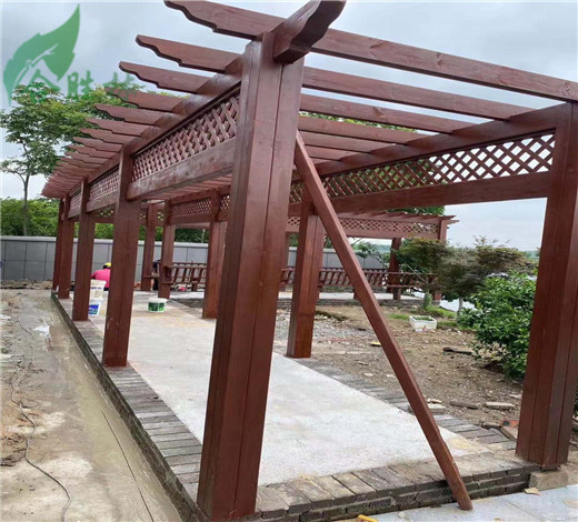 防腐木花架