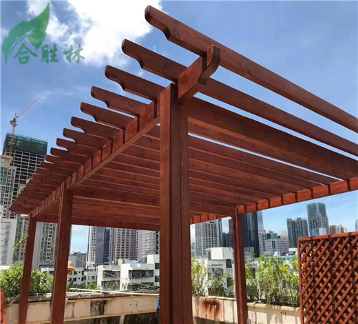 防腐木花架